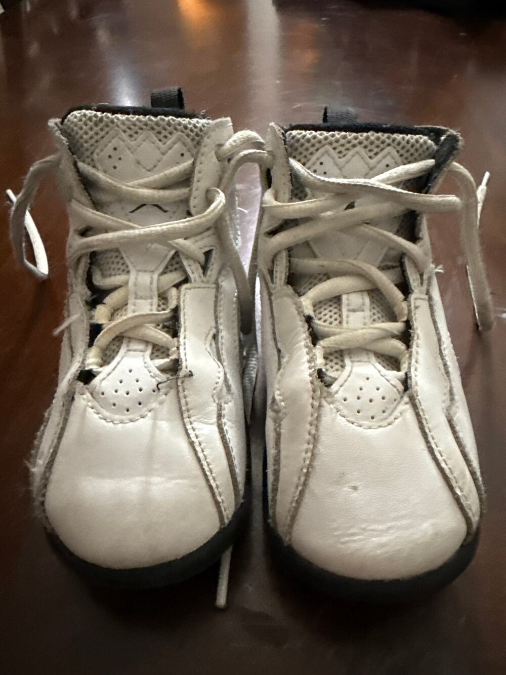 Nike Air Jordan 6 Retro TD White Green Toddler Size 9C Kids Sneakers 343797-133